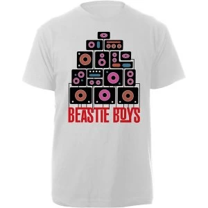 image of The Beastie Boys - Tape Unisex Large T-Shirt - White