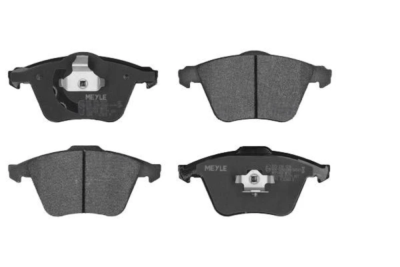 Image of MEYLE 025 239 1218 Brake pad set Front Axle, excl. wear warning contact, Original Quality, with anti-squeak plate Brake Pad Set,disc brake (402)