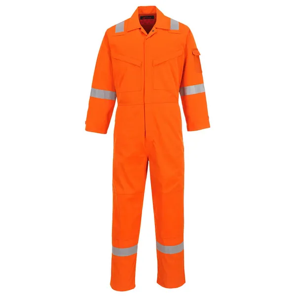 image of Araflame Silver Flame Resistant Coveralls AF73ORR38 Colour: Orange