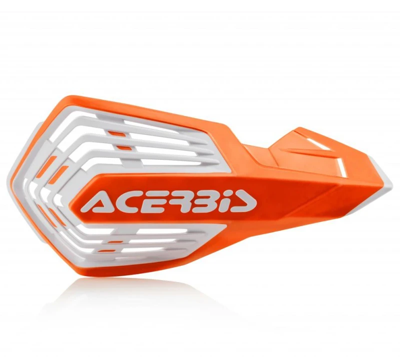 Image of 0024296.203 - Acerbis X-Future Hand Guards - Orange/ White 0024296.203
