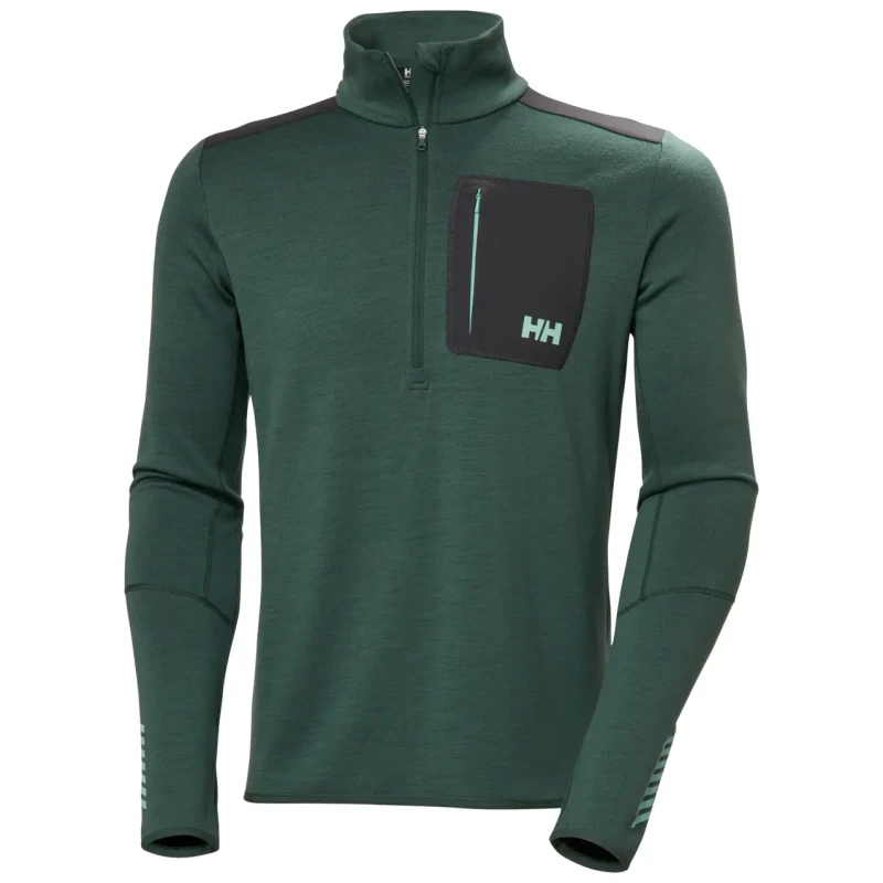Image of Merino 1/2 zip undershirt Helly Hansen Lifa Vert Male L
