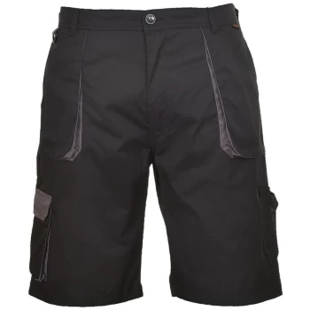 image of Portwest - TX14BKRM - sz M Texo Contrast Shorts - Black