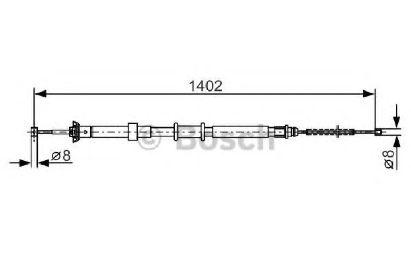 Image of Handbrake cable Bosch 1 987 482 241