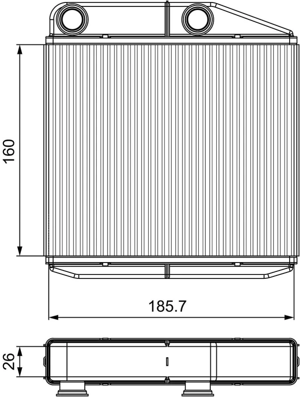 Image of Heater matrix VALEO 811502