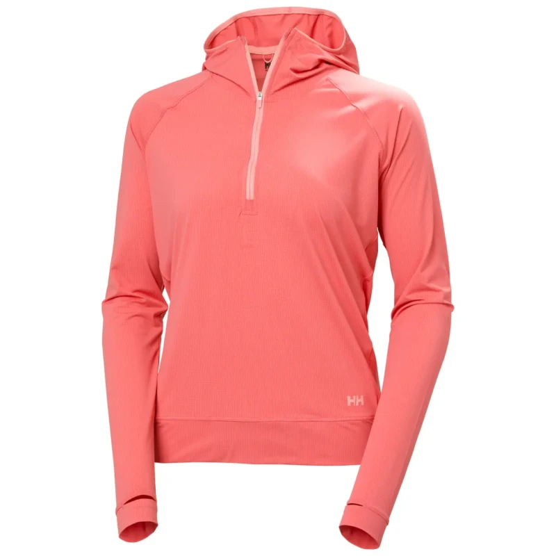 Image of Womens half-zip hoodie Helly Hansen Shine Solen Rose Female L