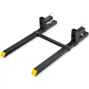 Image of VEVOR Clamp On Pallet Forks 2000lbs Tractor Forks 43" Adjustable Bucket Forks