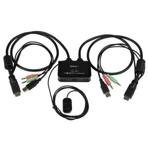 Image of Startech 2 Port USB HDMI Cable KVM Switch 8STSV211HDUA