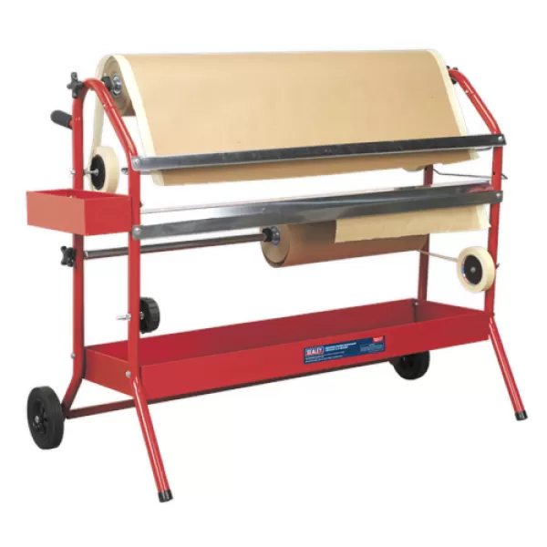 image of Genuine SEALEY MK67 Masking Paper Dispenser 2 x 900mm Trolley