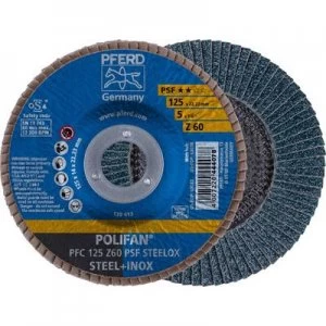 image of PFERD 67766125 POLIFAN-serrated washer PFC 125 Z 60 PSF STEELOX Diameter 125mm 10 pc(s)