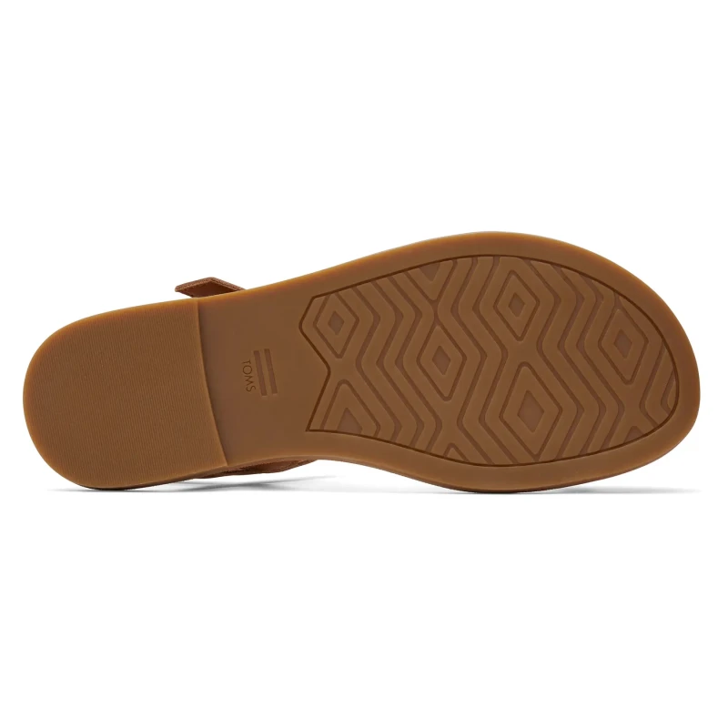 Image of TOMS Womens leather strappy sandals Toms Kira Marron Female 35,5