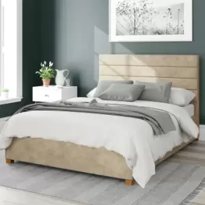 Aspire Kelly Linen Kingsize Ottoman Bedframe - Beige