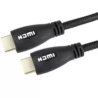 Image of OcUK Value 2m White LED HDMI v2.0 Braided Cable (99HD4-02WT)