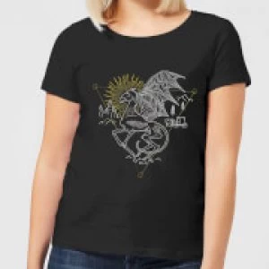 Image of Harry Potter Thestral Womens T-Shirt - Black