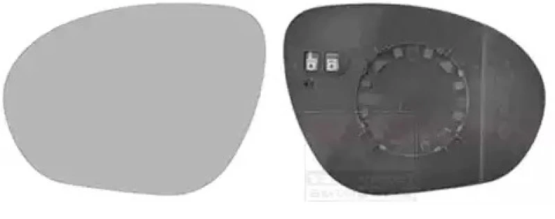 Image of VAN WEZEL 3380837 Wing Mirror Glass * HAGUS * Left Mirror Glass,outside mirror (1914)