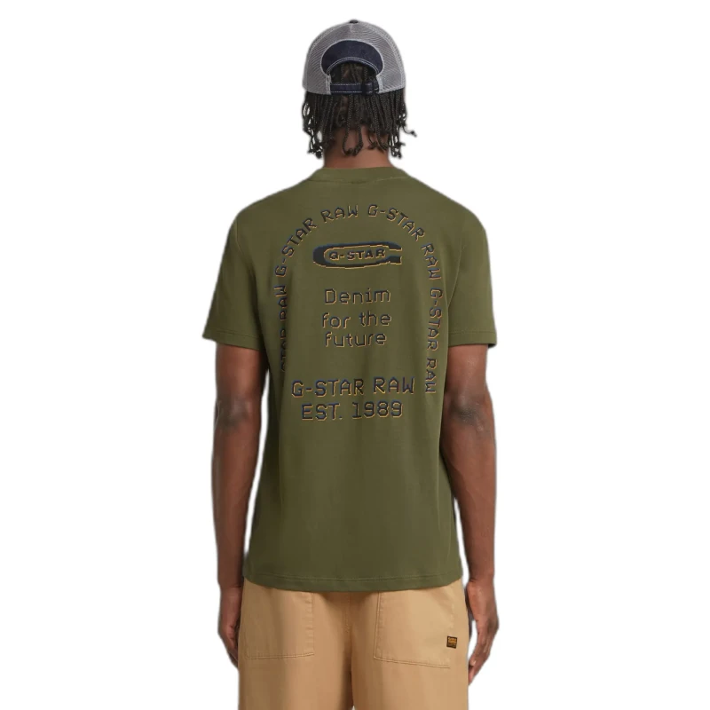 Image of G-Star T-Shirt G-Star Back Gr Arch Vert Unisex S