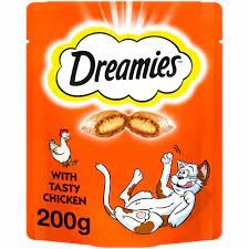 Dreamies Chicken Cat Treats Mega Pcs 200g