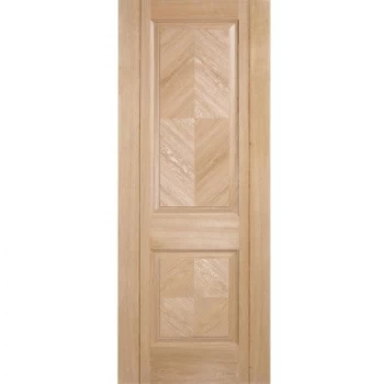 Image of LPD Madrid 2 Panel Fully Finished Oak Internal Door - 1981mm x 686mm (78 inch x 27 inch)