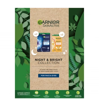 Image of Garnier Sheet Masks Night and Bright Collection