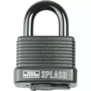 image of Burg Waechter Splash 470 45 Black SB Padlock Black Key