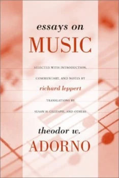 Image of Essays on Music by Theodor Adorno Paperback