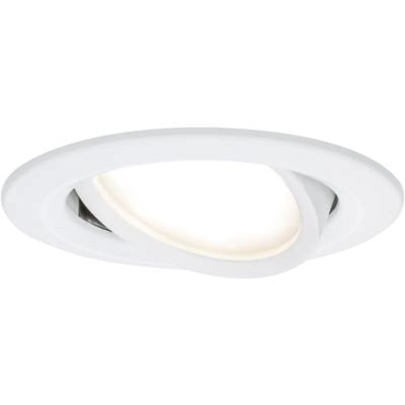 Image of Paulmann Paulmann 93876 Coin Slim LED recessed light LED (monochrome) Built-in LED 6 W White (matt) 93876