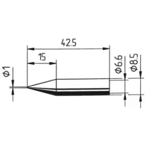 Image of Ersa 842 BD Soldering tip Pencil-shaped Tip size 1mm Content
