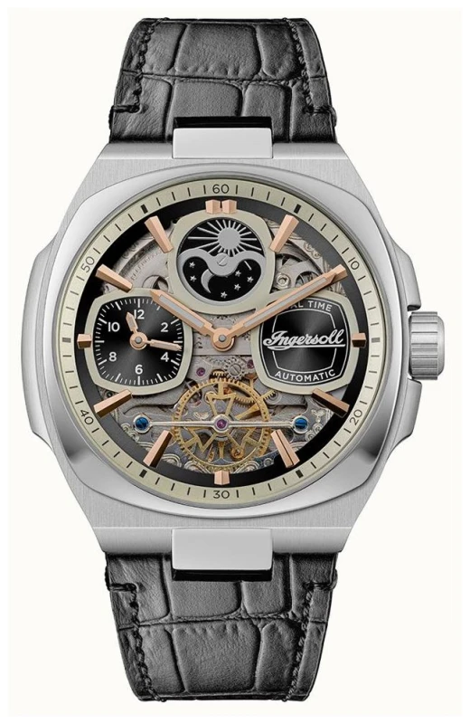 Image of Ingersoll I15801 THE SPIRIT Automatic (46.7mm) Black Watch