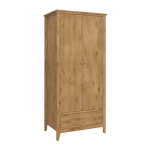 Image of Steens Heston Pine 2 Door Wardrobe, Pine