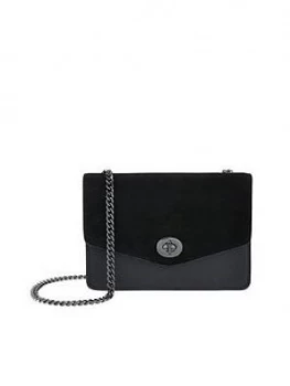 image of Accessorize Accessorize Leather Clara Mini Flap Cross Body