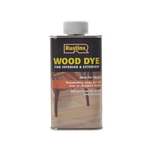 image of Rustins Wood Dye Brown Mahogany 1 litre