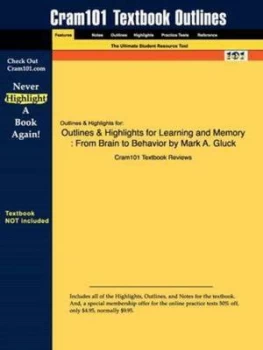 Image of Studyguide for Learning and Memory by Cram101 Textbook Reviews Paperback