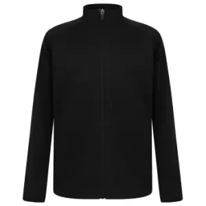 Image of Finden & Hales Childrens/Kids Boys Knitted Tracksuit Top (11/12 Years) (Black)
