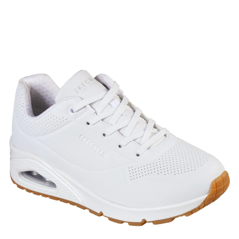 Image of Skechers Womens Uno Stand On Air White Trainers - UK 5.5 White female CB0700WHT5H
