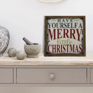 Image of KZM375 Brown White Black Red Green Decorative Framed MDF Painting