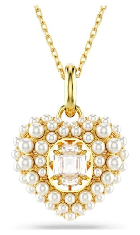 Image of Swarovski 5680399 Hyperbola Pendant Crystal Pear Heart White Jewellery