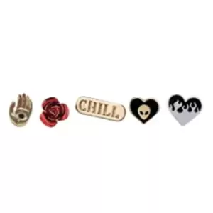 image of Crocs Elevated Chill 5 Pack Charms - Multi