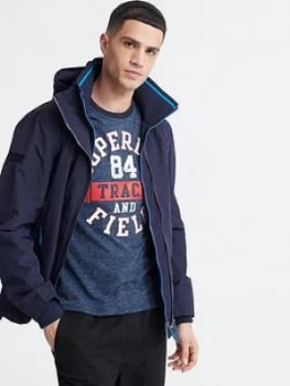 image of Superdry Tech Hooded Windcheater, Navy, Size 2XL, Men