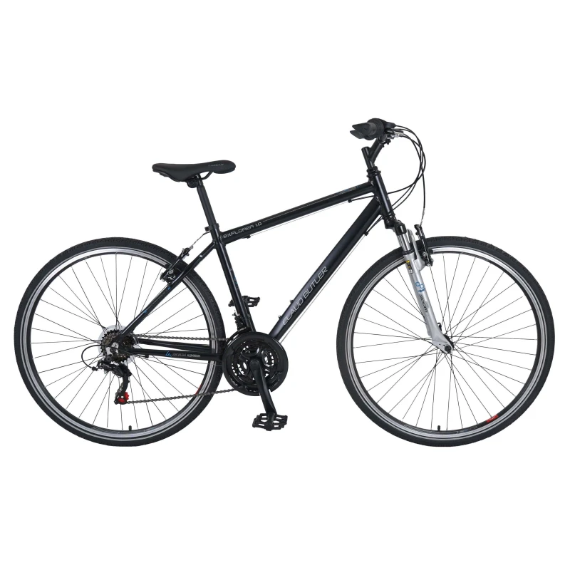 Image of Claud Butler Claud Butler Explorer 1.0 Hybrid Bike - Black 18inc