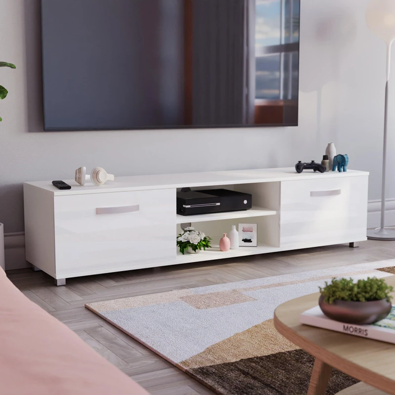 Image of Lassic Vida Designs Cosmo 2 Door TV Unit 160cm White unisex 160 cm