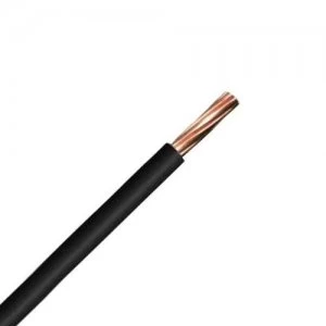 Image of Zexum Black 16mm 7 Strand 74A Single Core 6491B LSZH Low Smoke Zero Halogen Round Power Insulated Conduit Wire - 1 Meter