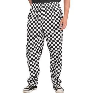 image of Click Workwear Chefs Trousers S Black White Ref CCCTBLWS Up to 3 Day