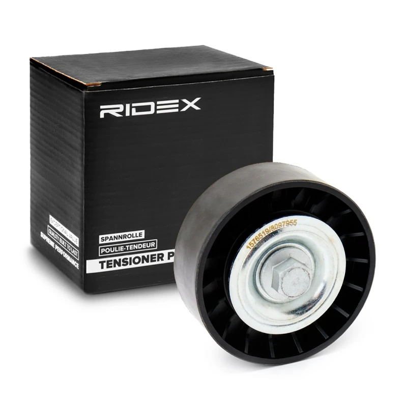 Image of RIDEX 312D0077 Idler Pulley Deflection/Guide Pulley,v-ribbed belt (312)