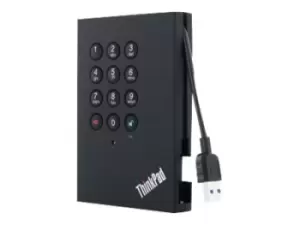 Image of Lenovo ThinkPad USB 3.0 Secure 2.5" SATA 2,000 GB - HDD - 5,400 rpm - External, Notebook Module USB 3.0 (4XB0K83868)