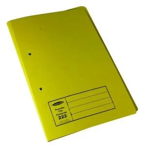 Image of Exacompta Guildhall Transfer File 285gsm Foolscap Yellow Pack of 25