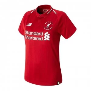 image of New Balance Liverpool 6 Times Football Shirt Ladies - Red