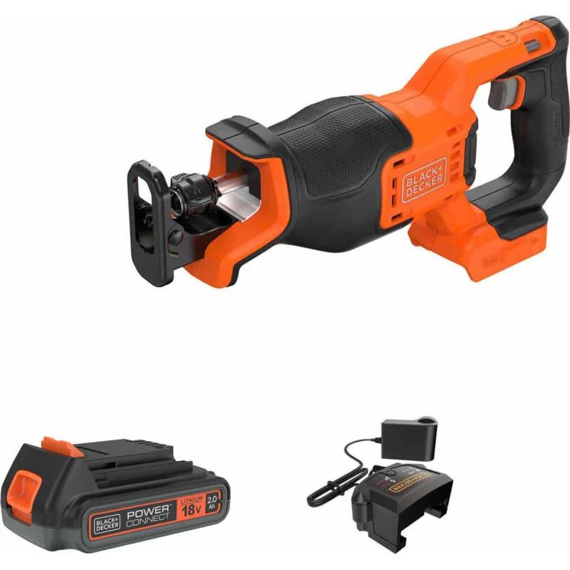 Image of Black and Decker BLCR78 18v Cordless Brushless Reciprocating Saw 1 x 2ah Li-ion Charger No Case BLCR78D1
