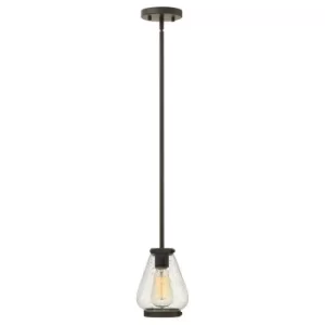 image of Hinkley Finley Mini Dome Pendant Light 1x E27 Oil Rubbed Bronze