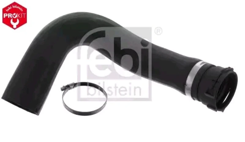 Image of FEBI BILSTEIN 49144 Radiator Hose OE Turbo NEW, EPDM (ethylene propylene diene Monomer (M-class) rubber), with clamps EPDM (ethylene propylene diene M