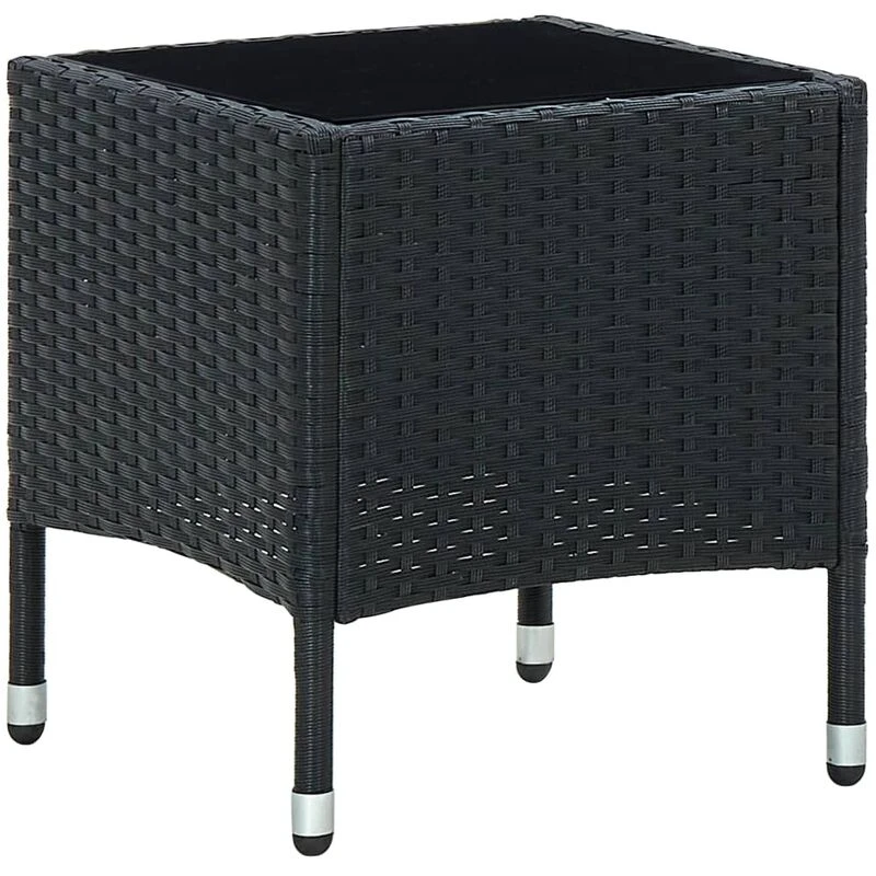 Image of VIDAXL Garden Table Black 40x40x45cm Poly Rattan Vidaxl 8719883855851