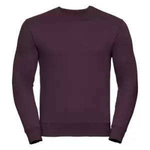 Image of Russell Mens Authentic Sweatshirt (Slimmer Cut) (XS) (Burgundy)